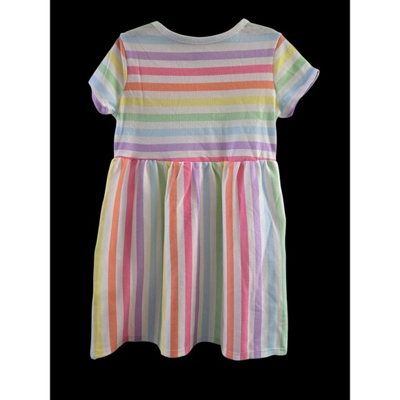 Infant Girl Rainbow Print Skater Dress with Pockets Size 12M- NWT - Summer Dress - Picture 2 of 2
